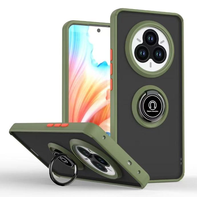 Ring Stand Holder Matte Phone Case Car Magnetic Mobile Phone Case