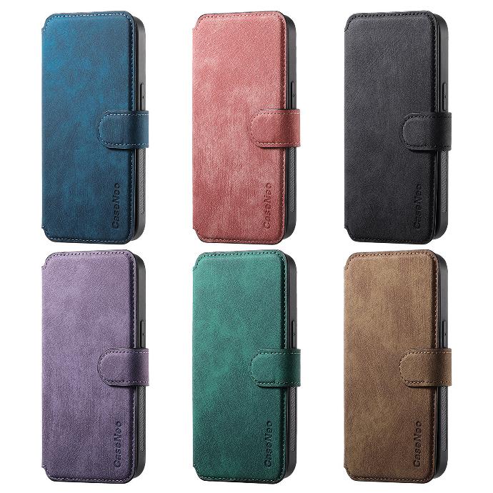 Factory magnetic stand Leather Wallet Flip Cover Mobile Phone Cases for iPhone PU phone bags for Galaxy case pouch for Pixel