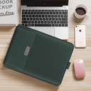 Notebook Case Covers Pouch Bags for Macbook 12 13 15 16 Inch PU Leather Customized Logo Laptop Sleeve Case with Stand Holder