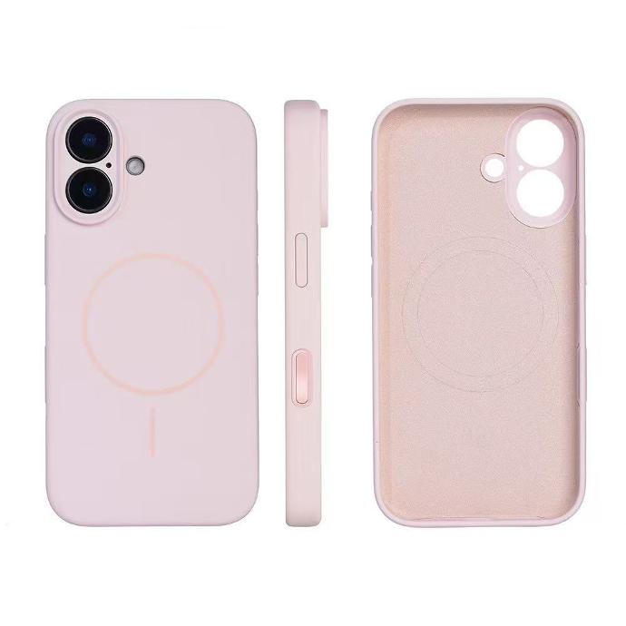 Luxury Leather Magnetic Phone Case Customized Logo for Apple iPhone 16 Pro Max Leather Gentle Microfiber Case Cover