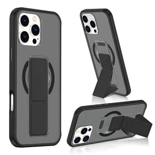 Mobile Phone Anti-Fall Hard Case Bracket Magnetic Suction Charging Matte Translucent Design for I Phone17 Pro Max