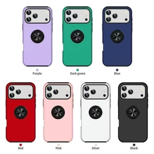 New Hybrid Ring Stand Mobile Phone Covers for Iphone 17 Pro Magnetic Kickstand Phone Accessories Case for iPhone 17